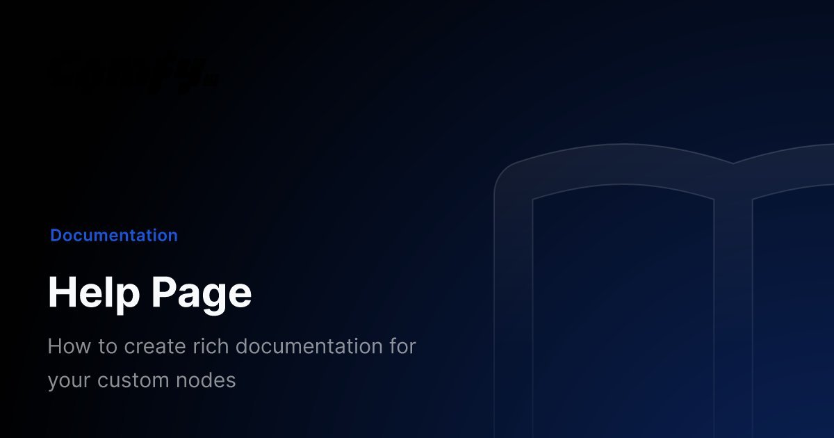 Node Help Menu